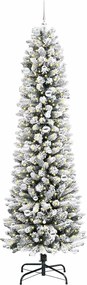 vidaXL Τεχνητό Χριστουγεννιάτικο Δέντρο με 300 LED Λευκό 240 cm