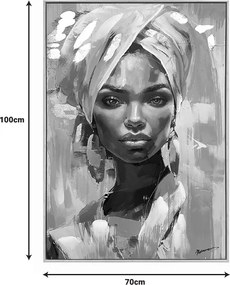 Πίνακας σε καμβά Gazel I Inart 70x3.5x100εκ