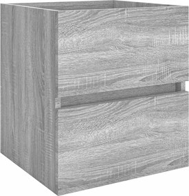 vidaXL Ντουλάπι Νιπτήρα Grey Sonoma 41 x 38,5 x 45 εκ. Επεξεργ. Ξύλο