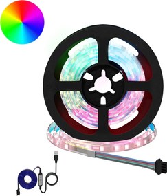 vidaXL Λωρίδα LED 2 pcs Μαύρο και Διαφανές 1000 χιλ