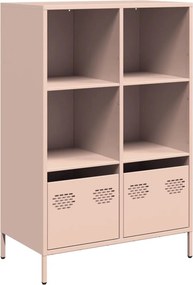 vidaXL Ντουλάπα Ροζ 68x39x103,5 εκ. από Χάλυβα