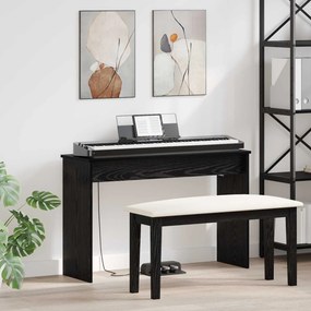 vidaXL Βάση Πληκτρολογίου Μαύρη Οξυά 100 x 32 x 64 εκ