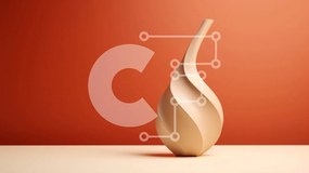 Intra Συλλεκτικό Ξύλινο Παζλ Plywood 4mm - Λευκό κυρτό βάζο σε ξύλινη επιφάνεια Σε Ξύλινο Κουτί - Διαστάσεις: 10x10 cm – 25 κομμάτια