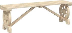 vidaXL Παγκάκια Κήπου 2 τεμ. από Μασίφ Ξύλο Ελάτης