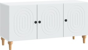 vidaXL Ντουλάπι TV Λευκό 99 x 34,5 x 50 εκ. Επεξεργασμένο Ξύλο