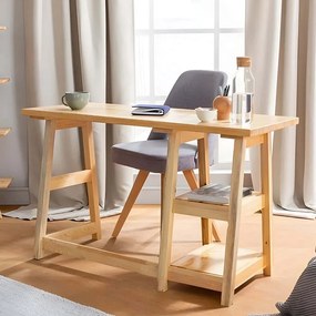Γραφείο Perla 835PUQ3806 120x51x73,5cm Natural