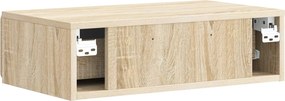 vidaXL Τραπεζάκι Τοίχου Sonoma Δρυς 59 x 34,5 x 17 εκ.