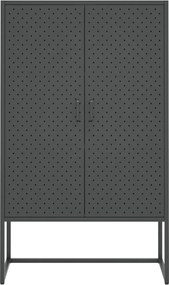 vidaXL Ντουλάπι Ανθρακί 80 x 35 x 135 εκ. από Ατσάλι