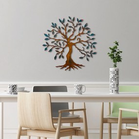 Decorative Metal Wall Accessory Tree - 2 Multicolor