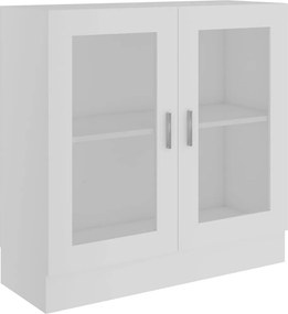 vidaXL Βιτρίνα Λευκή 82,5 x 30,5 x 80 εκ. Επεξ. Ξύλο