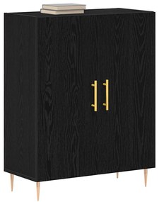 vidaXL Μπουφές Μαύρη δρυς 69.5 x 34 x 90 εκ. Επεξεργασμένο ξύλο