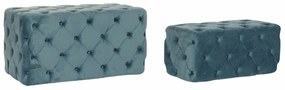 Σκαμπό DKD Home Decor   Μπλε πολυεστέρας Βελούδο Ξύλο MDF (88 x 53 x 48 cm)