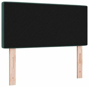 vidaXL LED κεφαλάρι με κεφαλάρι Σκούρο Πράσινο 90 cm Πολυεστέρας