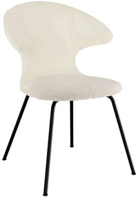 Καρέκλα Τραπεζαρίας Time Flies Teddy Bear 590-18C5901-3 57x59x83cm White-Black Umage Steel,Polyester