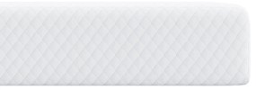vidaXL Στρώματα Λευκό 70 x 200 cm 100% ύφασμα πολυεστέρα με τζακάρ