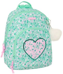 Σακίδιο Πλάτης Casual Safta Cuore Μέντα 25 x 30 x 13 cm Mini