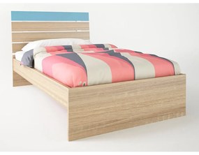 SB-00062 Παιδικό κρεβάτι "ΝΟΤΑ" ημίδιπλο σε χρώμα δρυς-σιελ 110x190
   , 1 Τεμάχιο