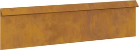 vidaXL Φράκτης σαλιγκαριών Σκ rusty 100 x 3,5 x 25 εκ