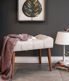 Πουφ Σκαμπό Κρέμα NEW COOL 40x58x45