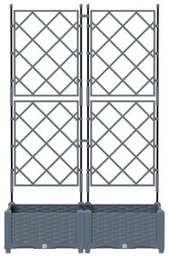vidaXL Κηποτινάκι με Τρέλα Ανοιχτό γκρι 80 x 40 x 125.5 εκ. PP