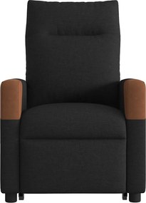 vidaXL Πολυθρόνα Ηλεκτρική Ανακλινόμενη με Ανύψωση Μαύρη Υφασμάτινη