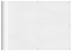 vidaXL Διαχωριστικό Βεράντας Λευκό 75x700εκ 100% Πολ. Ύφασμα Oxford
