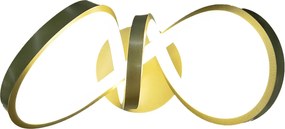 Φωτιστικό Τοίχου Tesoro 15W 4000K Χρυσό