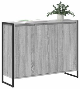 vidaXL Βοηθητικό ντουλάπι Γκρίζο Σονομα 96,5 x 30 x 75 εκ
