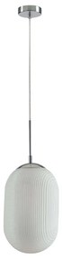 Φωτιστικό Οροφής Greenwich I-GREENWICH-C-S1 BCO 1xE27 Led Φ23cm 176,7cm White Luce Ambiente Design Glass
