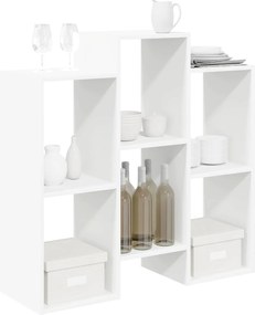 vidaXL Πλαϊνό γραφείο Λευκό 90 x 30 x 90 cm