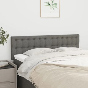 vidaXL Κεφαλάρια Σκ. Γκρι 144x5x78/88 εκ. Ύφασμα