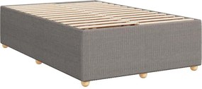 vidaXL Κρεβάτι Boxspring με Στρώμα Taupe 120x200 εκ. Υφασμάτινο