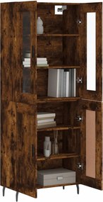 vidaXL Ντουλάπι Καπνιστή Δρυς 69,5x34x180 εκ. από Επεξεργασμένο Ξύλο