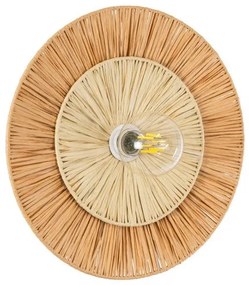Boho Φωτιστικό Τοίχου - Απλίκα Μονόφωτο 02278 GloboStar-2278-Μπεζ 02278