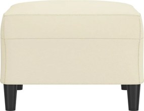 vidaXL Υποπόδιο Κρεμ 70x55x41 εκ. από Συνθετικό Δέρμα