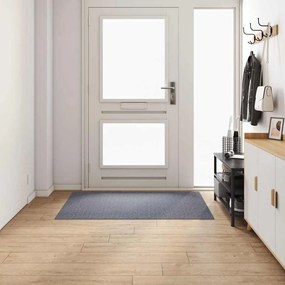 vidaXL Δερμάτινο Χαλί Ανοιχτό γκρι 100 x 150 cm ύφασμα