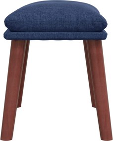 vidaXL Υποπόδιο Μπλε 45 x 29,5 x 35 εκ. Υφασμάτινο