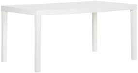 vidaXL Τραπέζι Κήπου Λευκό 150 x 90 x 72 εκ. από Πολυπροπυλένιο