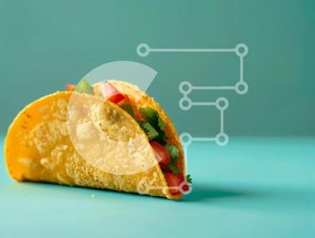 Σετ των 2 Intra Συλλεκτικό Ξύλινο Παζλ Plywood  4mm - Ζωντανό Taco σε φόντο κιρκίρι Σε Ξύλινο Κουτί - Διαστάσεις: 10x10 cm – 25 κομμάτια