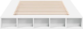 vidaXL Πλαίσιο Κρεβατιού Λευκό 160x200 εκ. Επεξεργασμένο Ξύλο