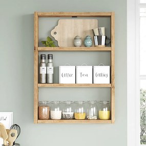 Ραφιέρα τοίχου Prena Megapap χρώμα atlantic pine 43,2x9x60εκ.