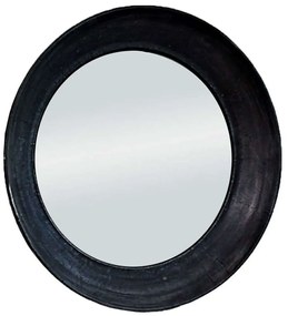 Καθρέπτης Τοίχου Servendo 11-0515 Φ61x8cm Black Αλουμίνιο,Γυαλί