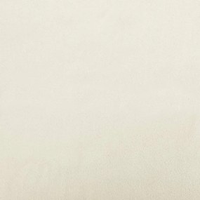 vidaXL Πολυθρόνα Κρεμ 60 εκ. Βελούδινη με Υποπόδιο