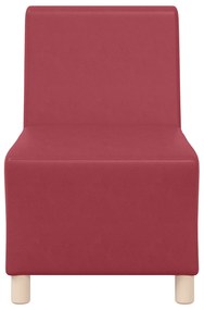 vidaXL Καναπέδες 3 pcs Μπορντό 55 x 74 x 82 εκ. Τεχνητό δέρμα