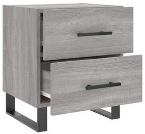 vidaXL Κομοδίνο Γκρι Sonoma 40 x 35 x 47,5 εκ. από Επεξεργασμένο Ξύλο