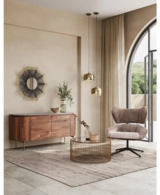 Μπουφές Grace  Μάρμαρο Λευκό  160x45x78 εκ - Καφέ