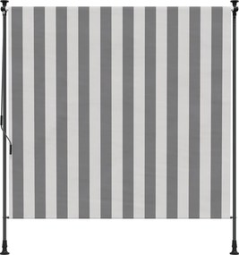 vidaXL Εξωτερικό ρολό Γκρι και Λευκό 120 x 270 cm