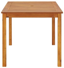 vidaXL Τραπέζι Κήπου 140 x 80 x 74 εκ. από Μασίφ Ξύλο Ακακίας