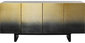 Μπουφές Prezioso Μεταλλικός Μαύρος-Χρυσός 160x45x78 εκ. - Μαύρο