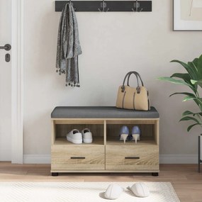 vidaXL Παγκάκι Χαλωρίου Δρύς Sonoma 80 x 38 x 46 εκ